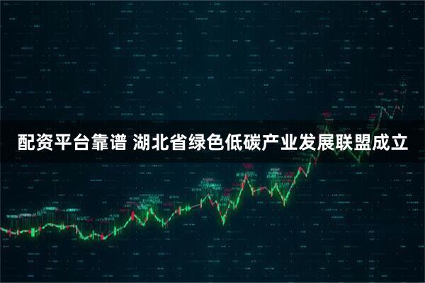 配资平台靠谱 湖北省绿色低碳产业发展联盟成立